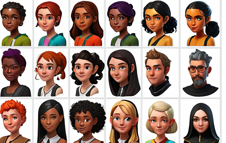 **
Prompt: "A character designer's vibrant online portfolio showcasing diverse character designs, rendered in various styles - digital painting, 3D modeling, and vector illustration. The portfolio website is clean, easy to navigate, and prominently displays contact information. Include screenshots or mockups of the portfolio on a laptop screen."
**
