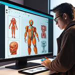 **Prompt 1 (Focus: The Evolving Craft with AI):**
    "A character designer meticulously refining a vivid 3D character model on a large screen in a modern, well-lit studio. On another screen, dynamic AI-generated concepts are displayed, showcasing the synergy between human curation and artificial intelligence. Surrounding the designer are various digital tools like a drawing tablet and sketches, illustrating the blend of traditional artistry and advanced technology. The overall atmosphere is one of focused creativity, emphasizing the artist's role as a 'creative curator' in the age of AI. Highly detailed, cinematic lighting, vibrant digital art style."