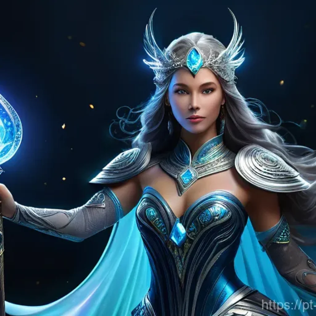 캐릭터디자인 직무에서 요구되는 최신 기술 - **Prompt for AI-Generated Fantasy Character Concept:**
    A full-body image of a powerful and mysti...