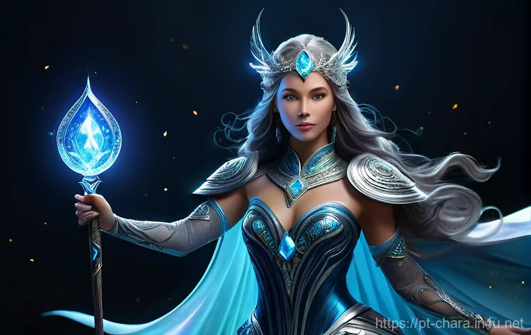 캐릭터디자인 직무에서 요구되는 최신 기술 - **Prompt for AI-Generated Fantasy Character Concept:**
    A full-body image of a powerful and mysti...