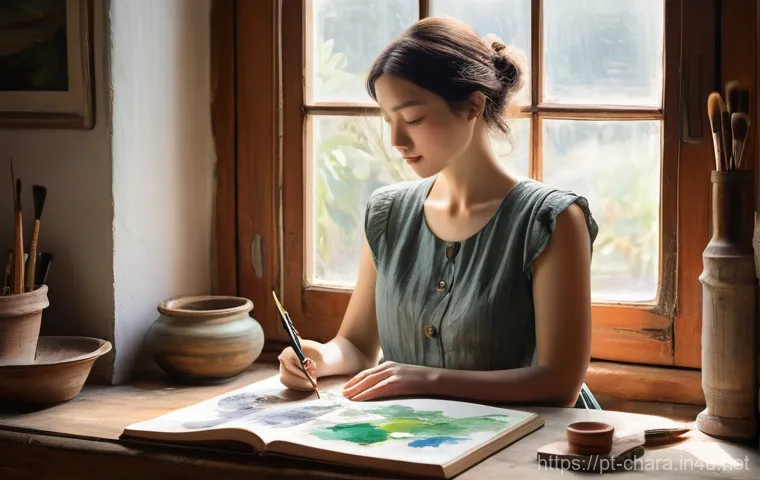 캐릭터디자인 자격증 시험 준비 팁 - **Prompt:** A character designer, male, in his late 20s, wearing a stylish but comfortable button-up...