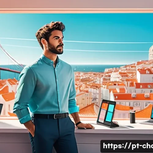 캐릭터디자이너로서 브랜드와 협업하기 - **Prompt:** A dynamic, wide-angle shot of a talented character designer, a person of Portuguese desc...