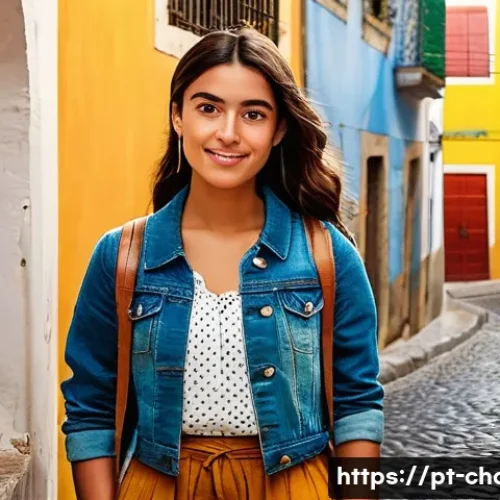 캐릭터디자인 직무에서의 창의성 증진 방법 - **Prompt:** A vibrant character illustration of a Portuguese urban explorer, a young woman with a ke...