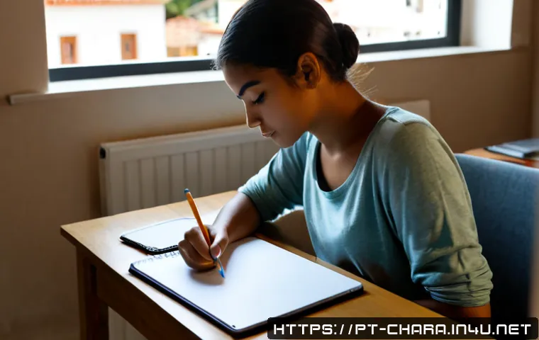 캐릭터디자인 독학으로 가능할까 - Photorealistic young Brazilian aspiring character designer studying independently at a tidy home des...